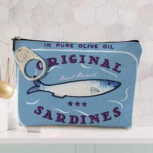 “Can of Sardines” Blue Cosmetic Bag (BRAND-NEW & SO CUTE!)‎